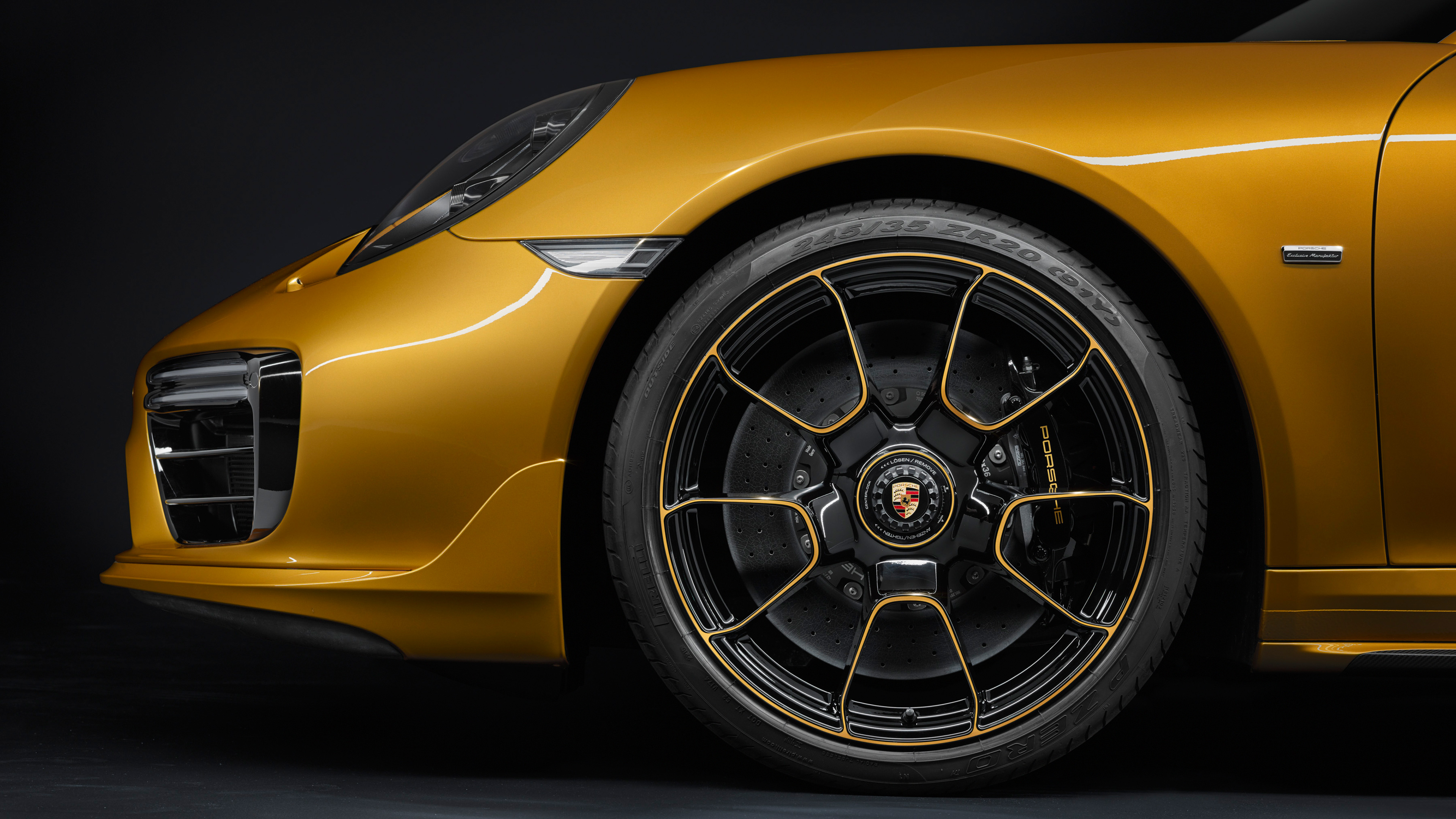 Porsche 911 Turbo S Exclusive Aloy Wheel 4K Wallpaper | HD Car