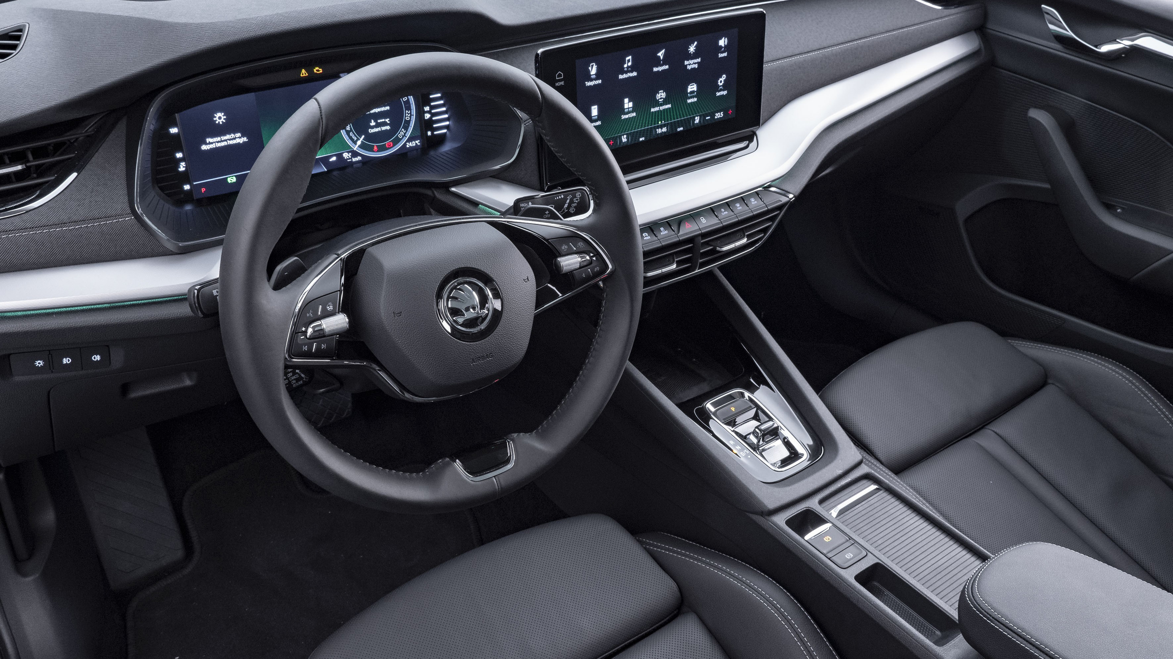 Skoda Octavia Combi 2020 4k Interior Wallpaper Hd Car