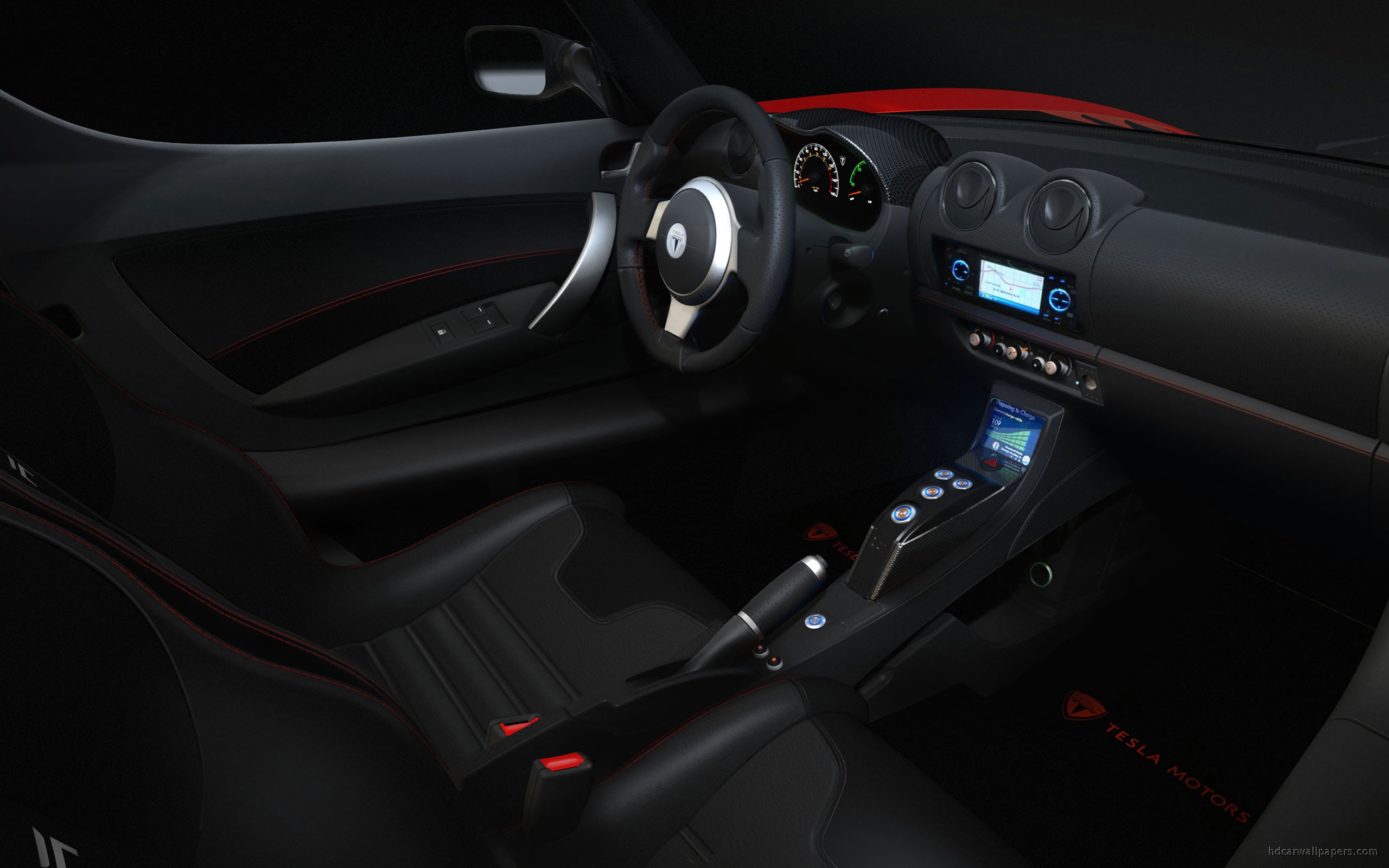 Tesla Roadster Sport Interior Wallpaper | HD Car Wallpapers | ID #1270