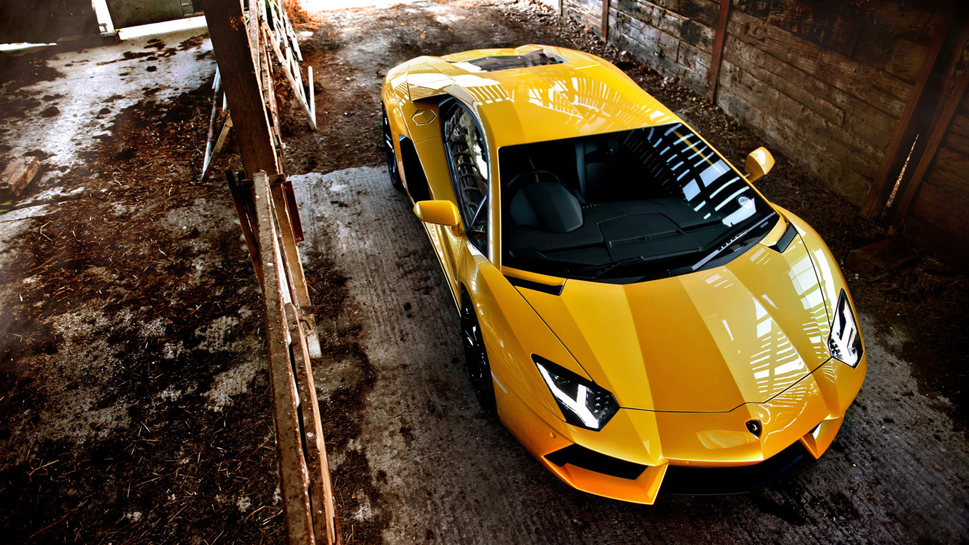 Yellow Lamborghini Aventador Wallpaper - HD Car Wallpapers #2983